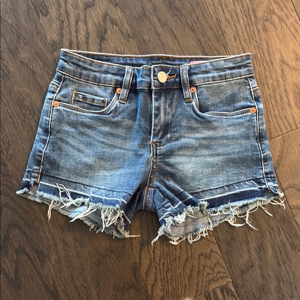 Blank NYC Blue Distressed Denim Shorts